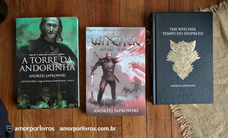 As 3 edições dos livros de The Witcher no Brasil