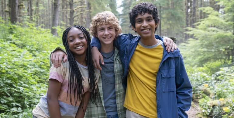 Foto da série de Percy Jackson pela Disney+