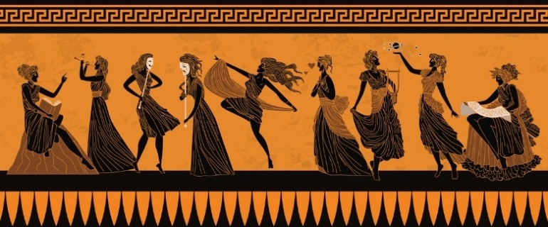 As nove musas da mitologia grega