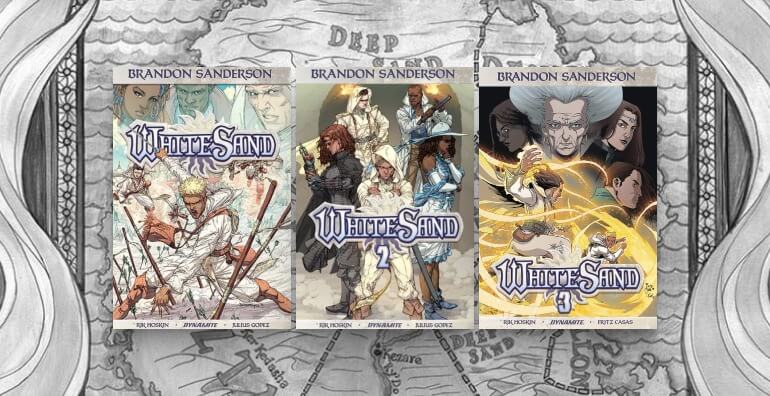 Capas das graphic novels WhiteSand