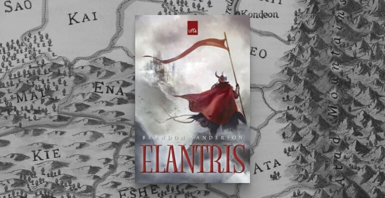Capa do livro Elantris, de Brandon Sanderson