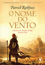 Capa do livro O Nome do Vento, de Patrick Rothfuss