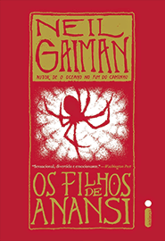 Capa do livro Os Filhos de Anansi, de Neil Gaiman