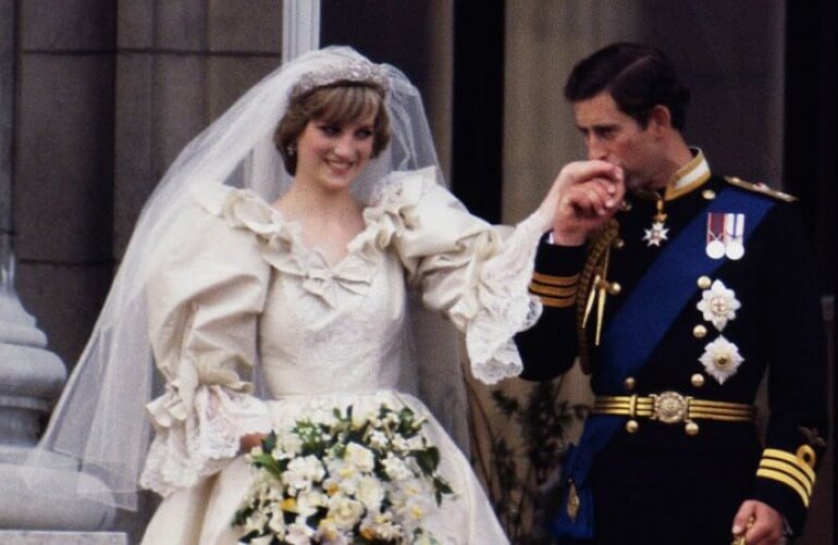 Foto do casamento da princesa Diana