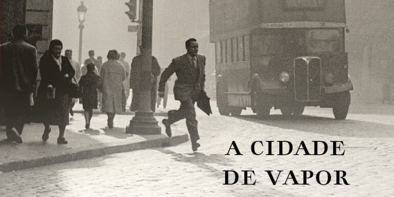 Destaque da capa Cidade de Vapor, de Carlos Ruiz Záfon