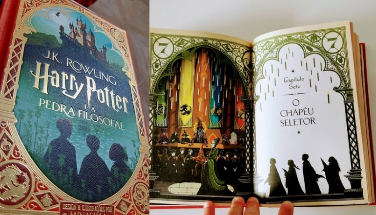 Edição de luxo do livro de Harry Potter