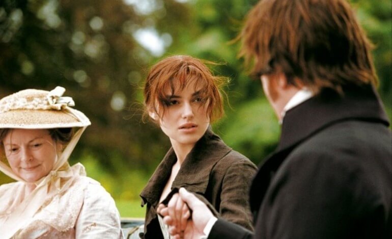 Miss Elizabeth e Mr. Darcy, no filme Orgulho e Preconceito