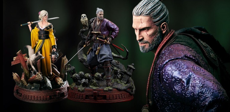 Action figure de The Witcher versão Ronin