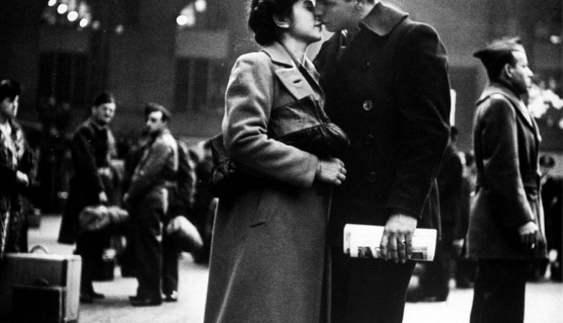 Foto real da despedida das tropas em Nova York em Abril de 1943