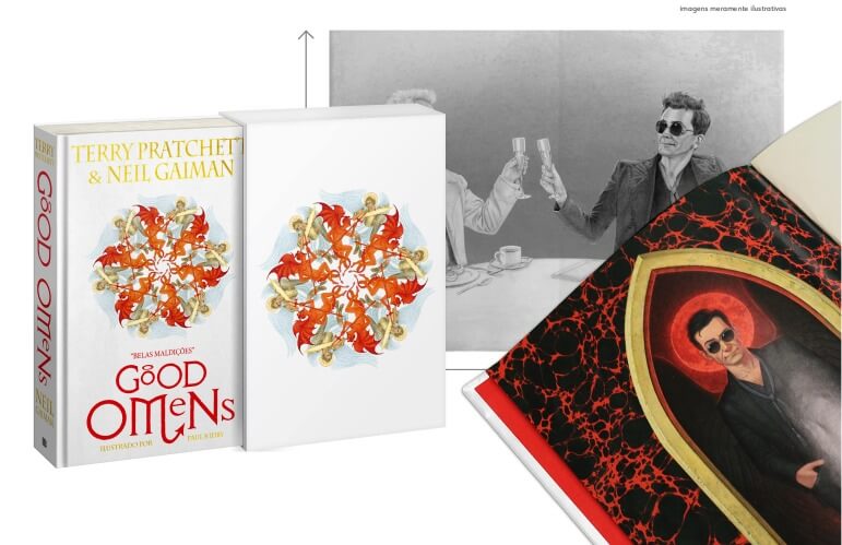 Edição de luxo do livro Good Omens