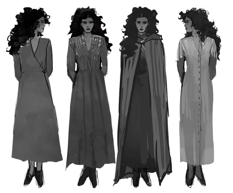 Ilustrações de Helena por avendellart