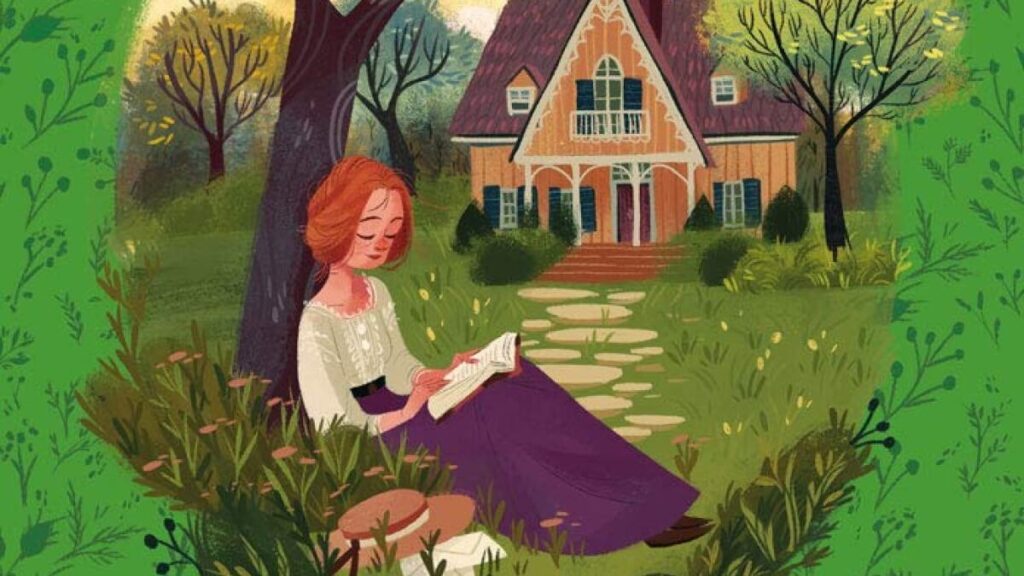 Ilustração capa livro Anne de Windly Poplars