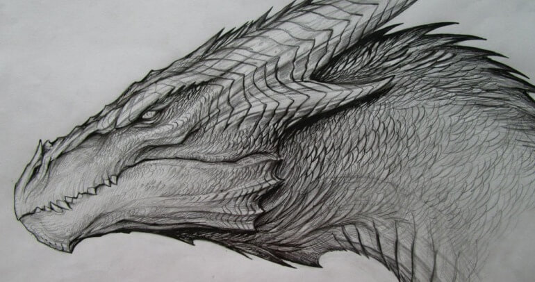 Ilustração de um dragão