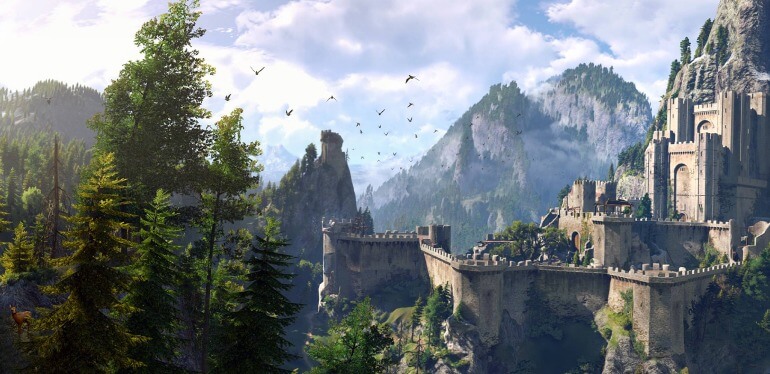 Ilustração de Kaer Morhen