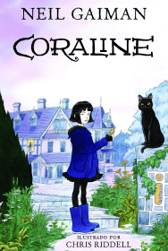 Capa do livro Coraline, de Neil Gaiman