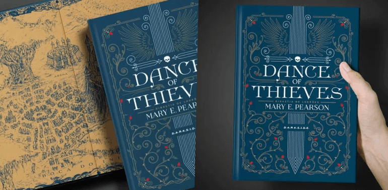 Detalhes do livro Dance of Thieves, da Darkside