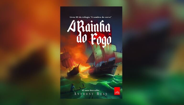 Capa do livro A Rainha do Fogo, A Sombra do Corvo 3