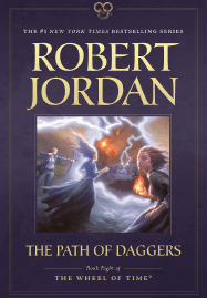 Capa do livro The Path of Daggers, A Roda do Tempo