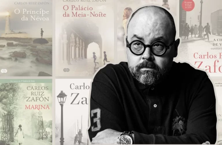 Carlos Ruiz Zafón e seus livros de fundo