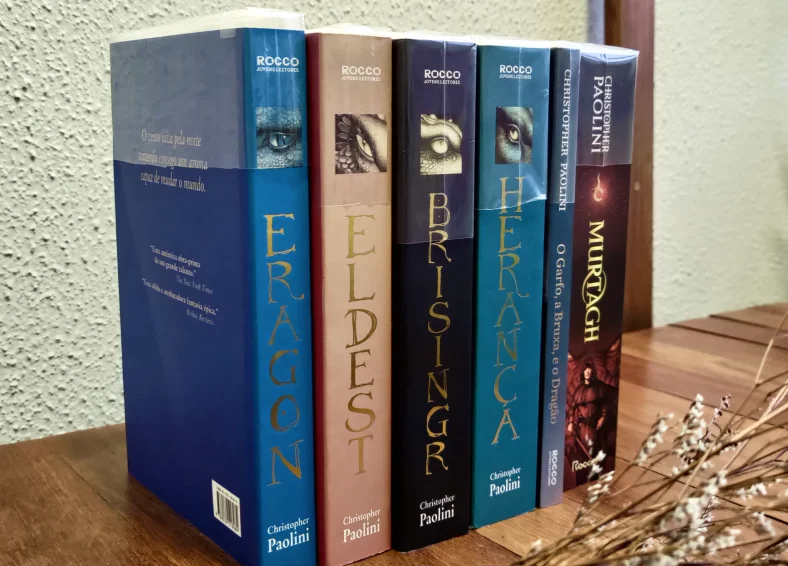Livros físicos do Cicloda Herança de Christopher Paolini