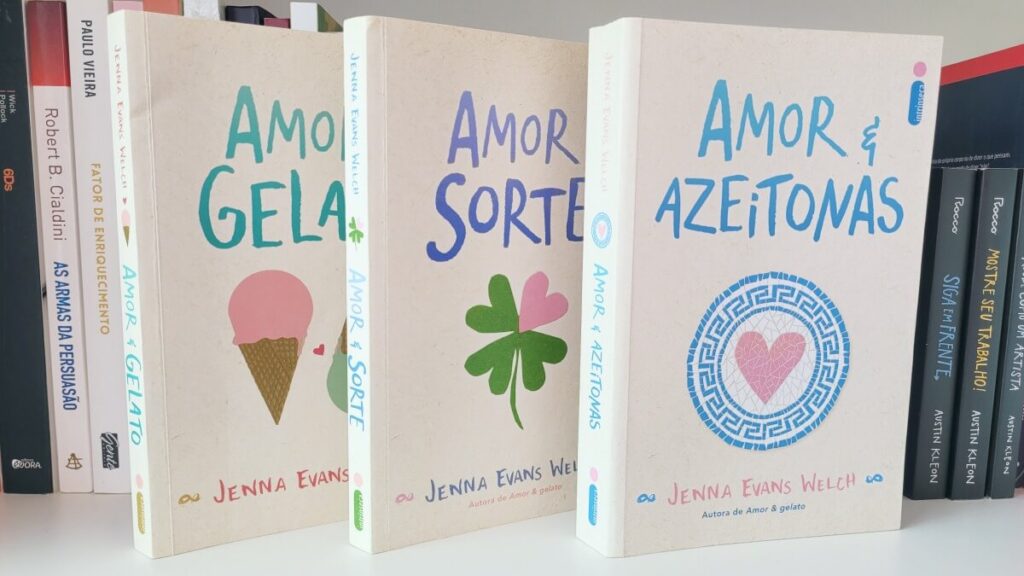 Os livros da trilogia Amor & Livros