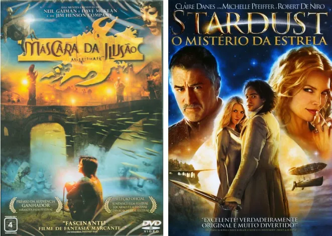Posters dos filmes Máscara da Ilusão e Stardust