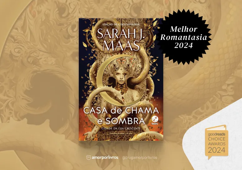 Destaque do ganhador do prêmio de melhor livro de romantasia de 2024 pelo Goodreads Awards