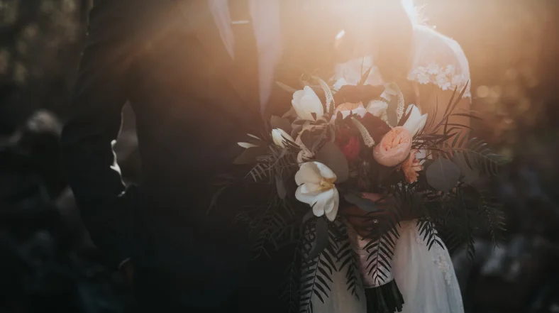 Foto de noivos no dia do casamento