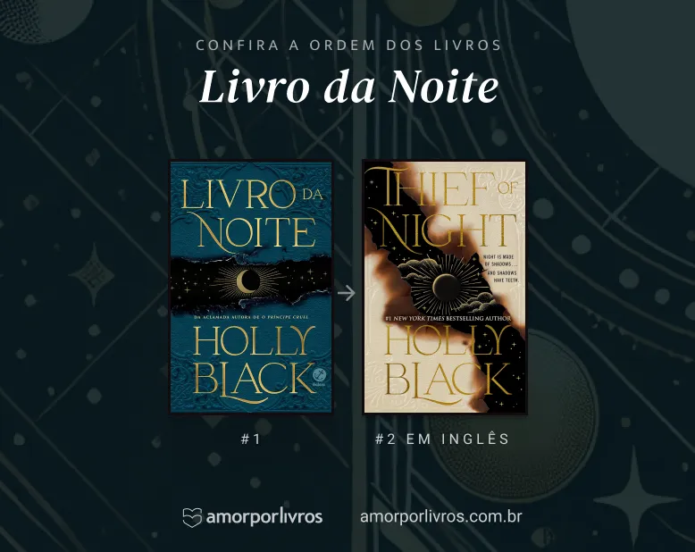 Ordem dos livros da duologia Livro da Noite, Livro da Noite e Thief of Night, ainda apenas em inglês