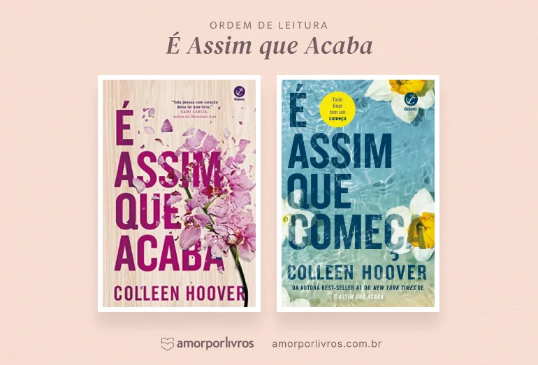 Ordem dos livros de É assim que acaba, de Colleen Hoover