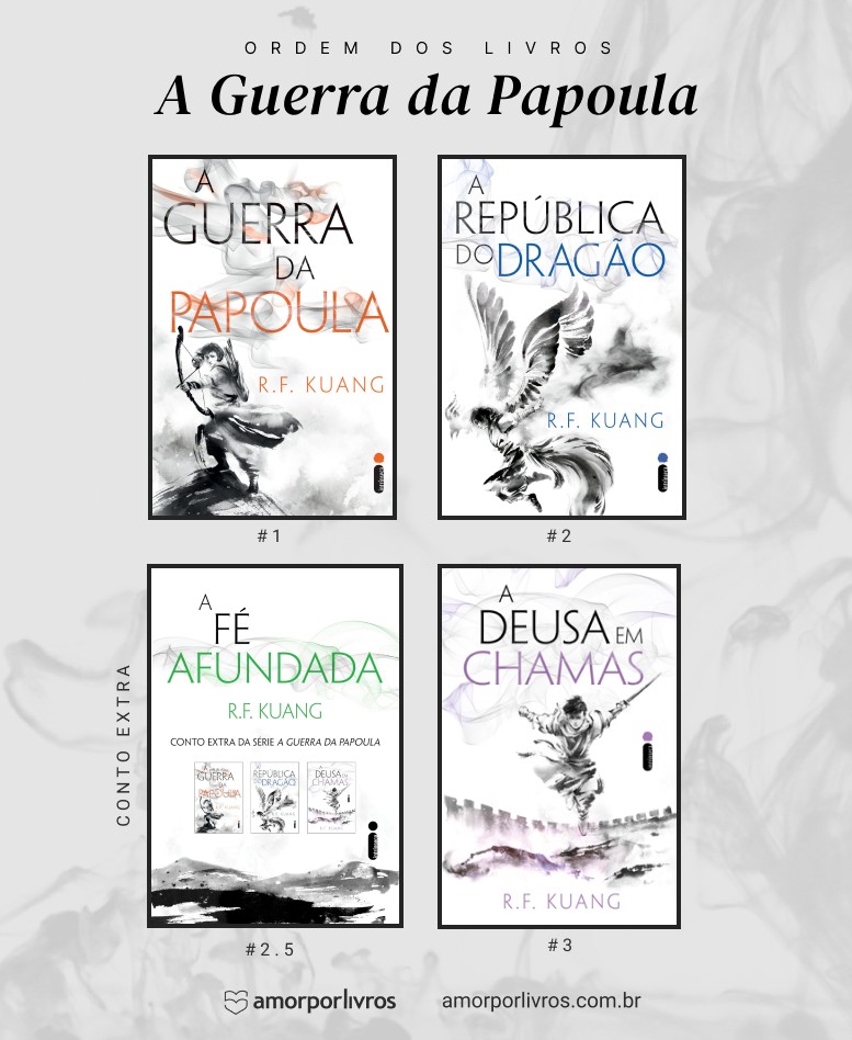 Ordem dos livros da trilogia A Guerra da Papoula