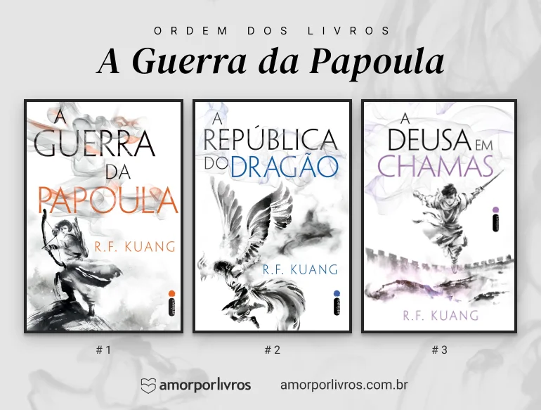 Ordem dos livros da trilogia A Guerra da Papoula