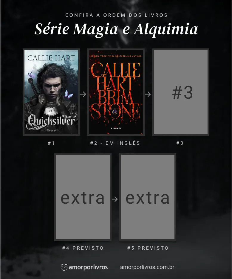 Ordem dos 5 livros de Quicksilver, série Magia e Alquimia