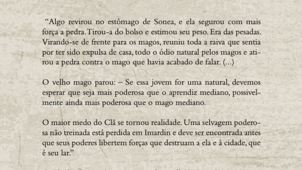 Contracapa do livro O Clã dos Magos