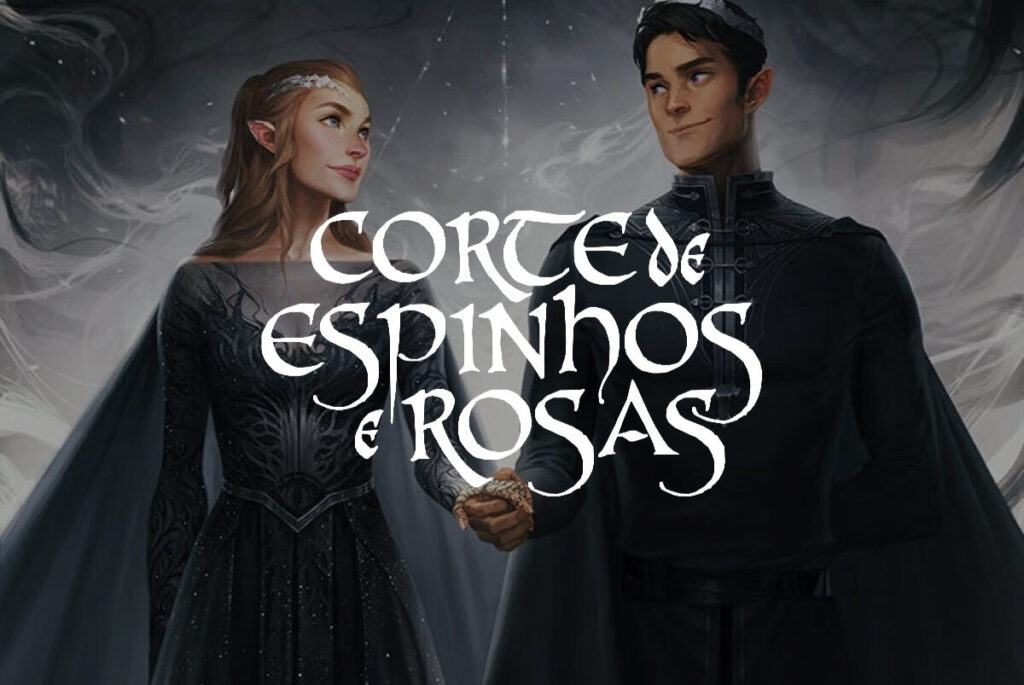 Ilustração e logo de Corte de Espinhos e Rosas