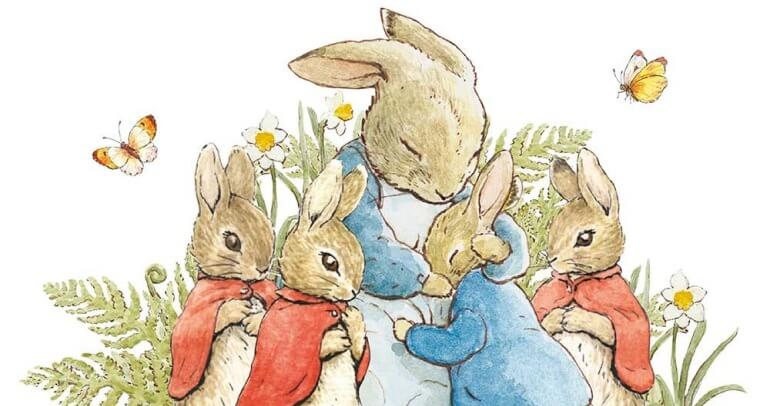 Ilustração do livro The Tale of Peter Rabbit