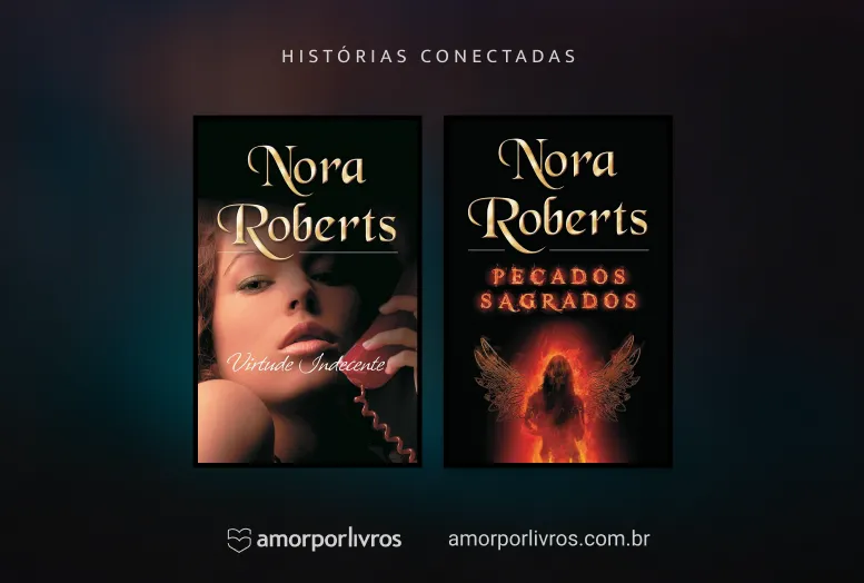 Capas dos livros Virtude Indecente e Pecados Sagrados